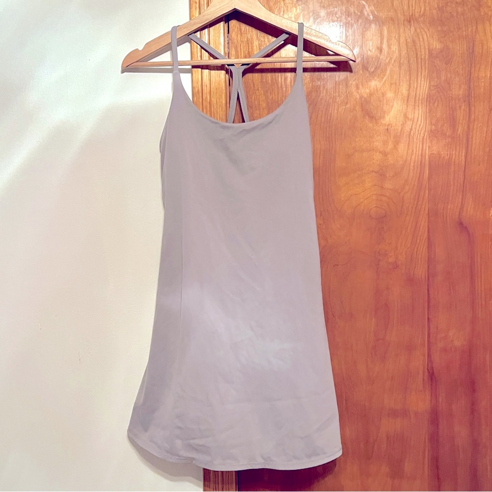 Halara grey skater halter dress